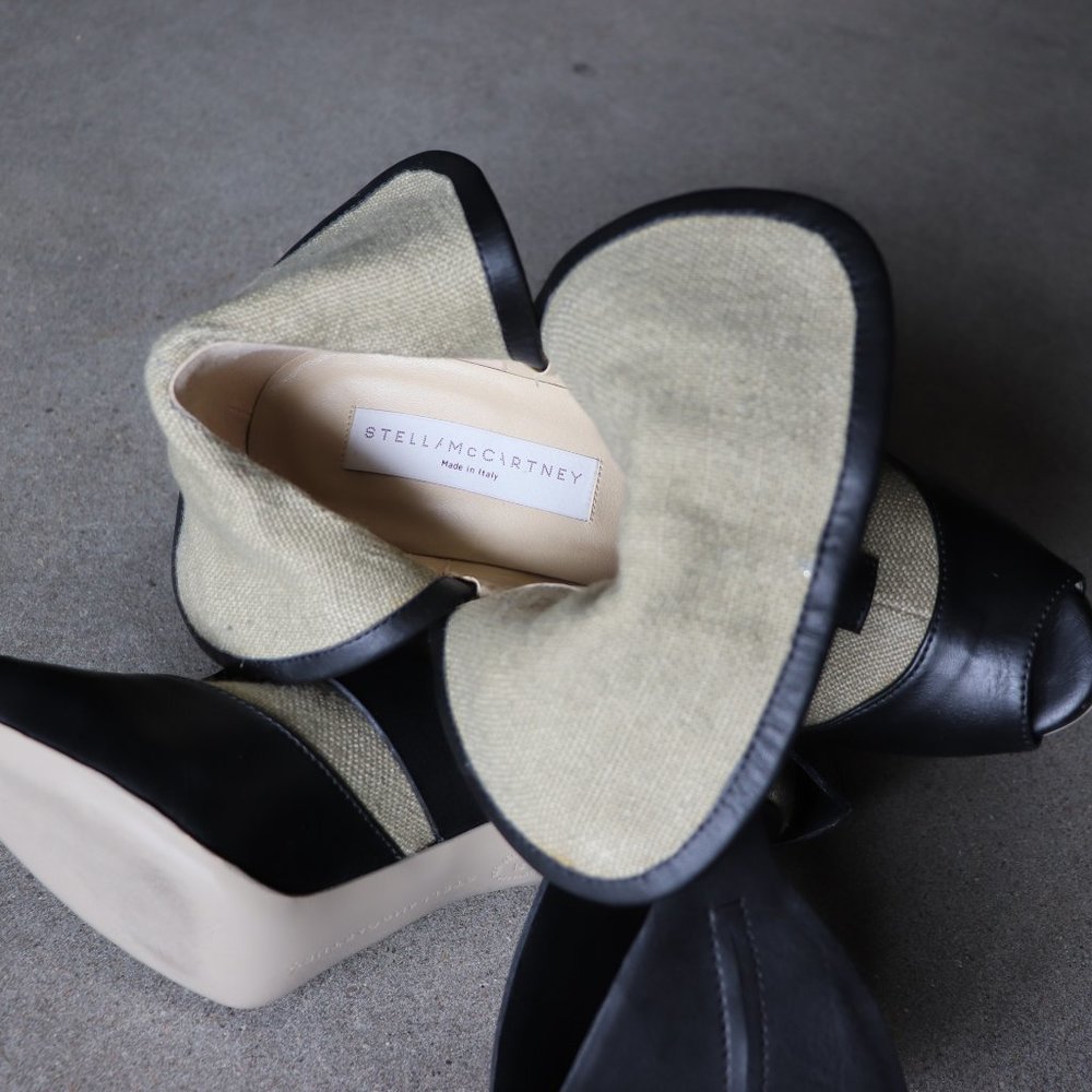 Stella McCartney Gray Ladsun Canvas Ankle Boots 7 - Picture 7 of 8